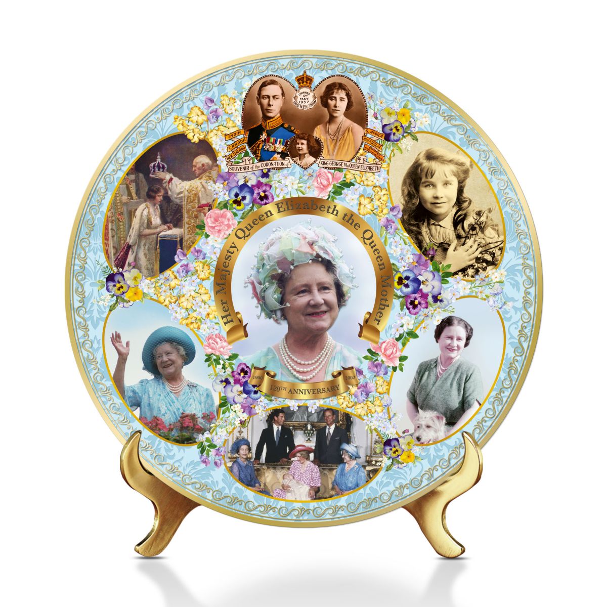'120th Anniversary Birth Of Elizabeth The Queen Mother' Gallery Editions Plate