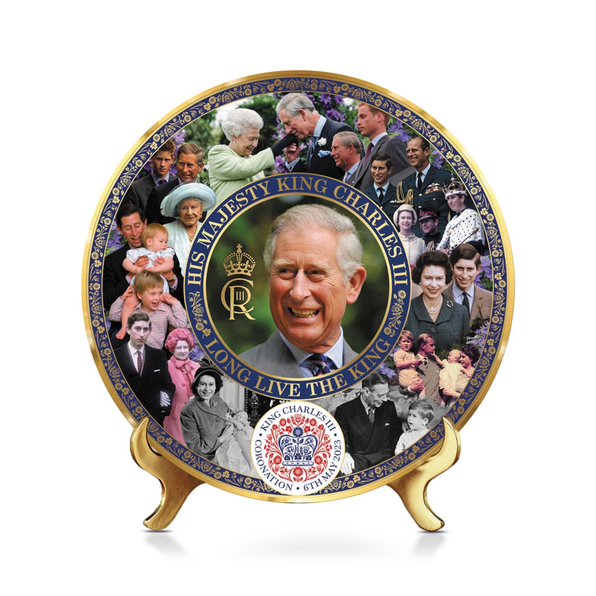 HM King Charles III 'Long Live The King' Gallery Editions Plate
