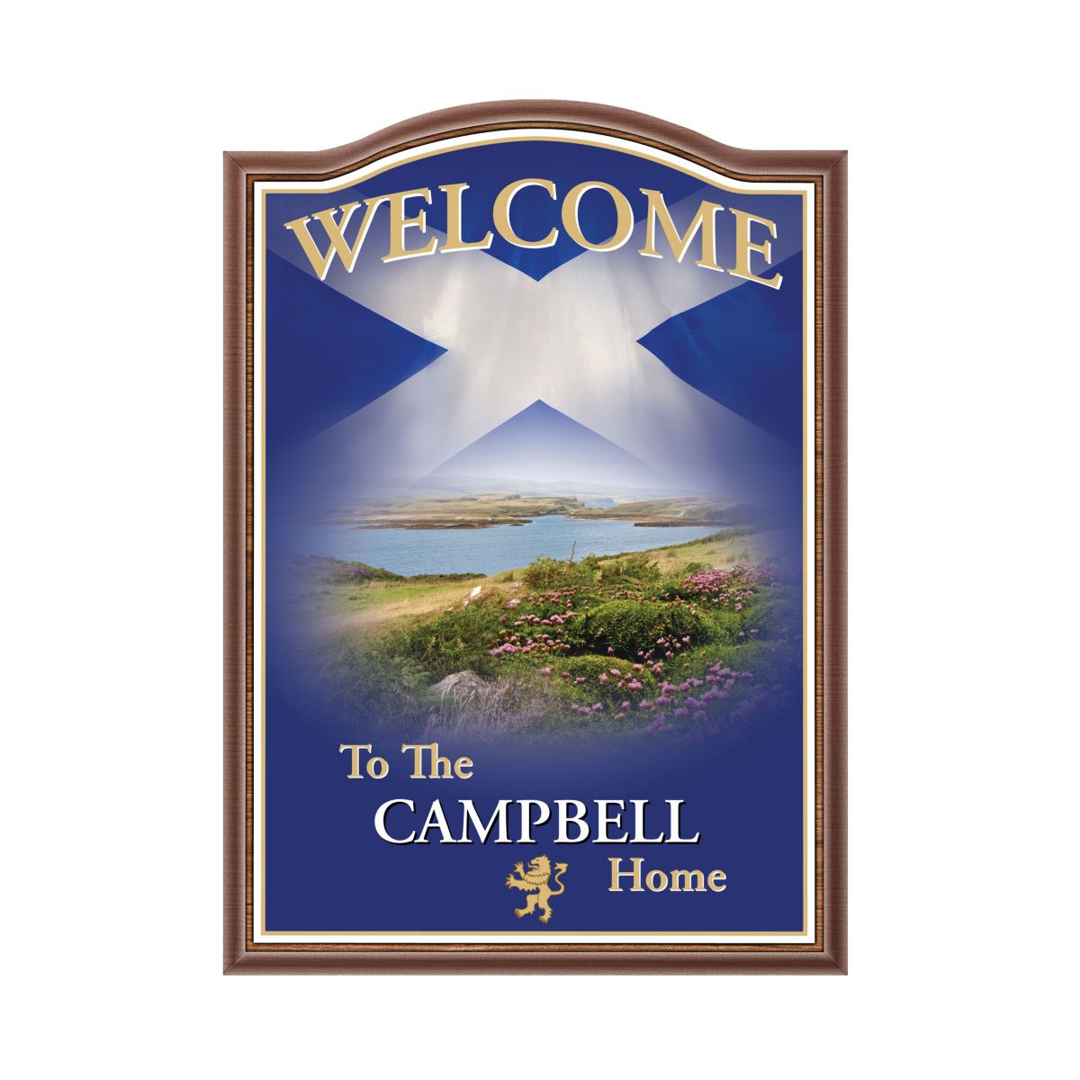 'Spirit Of Scotland’ Personalised Welcome Sign
