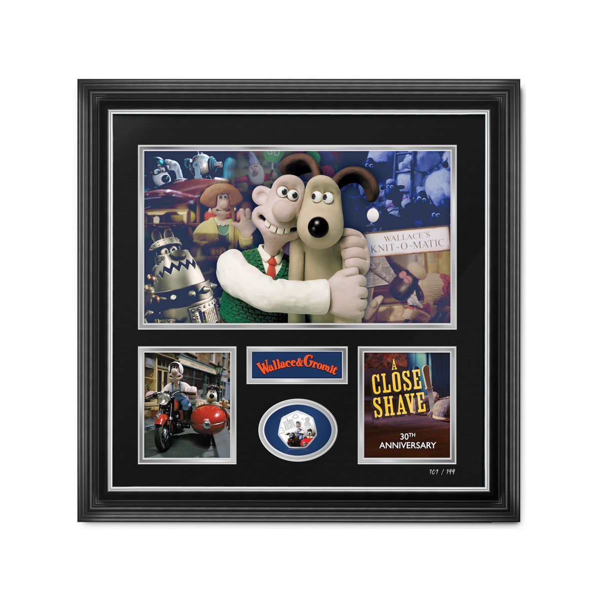 Wallace & Gromit 'A Close Shave' 30th Anniversary Limited Edition Framed Print