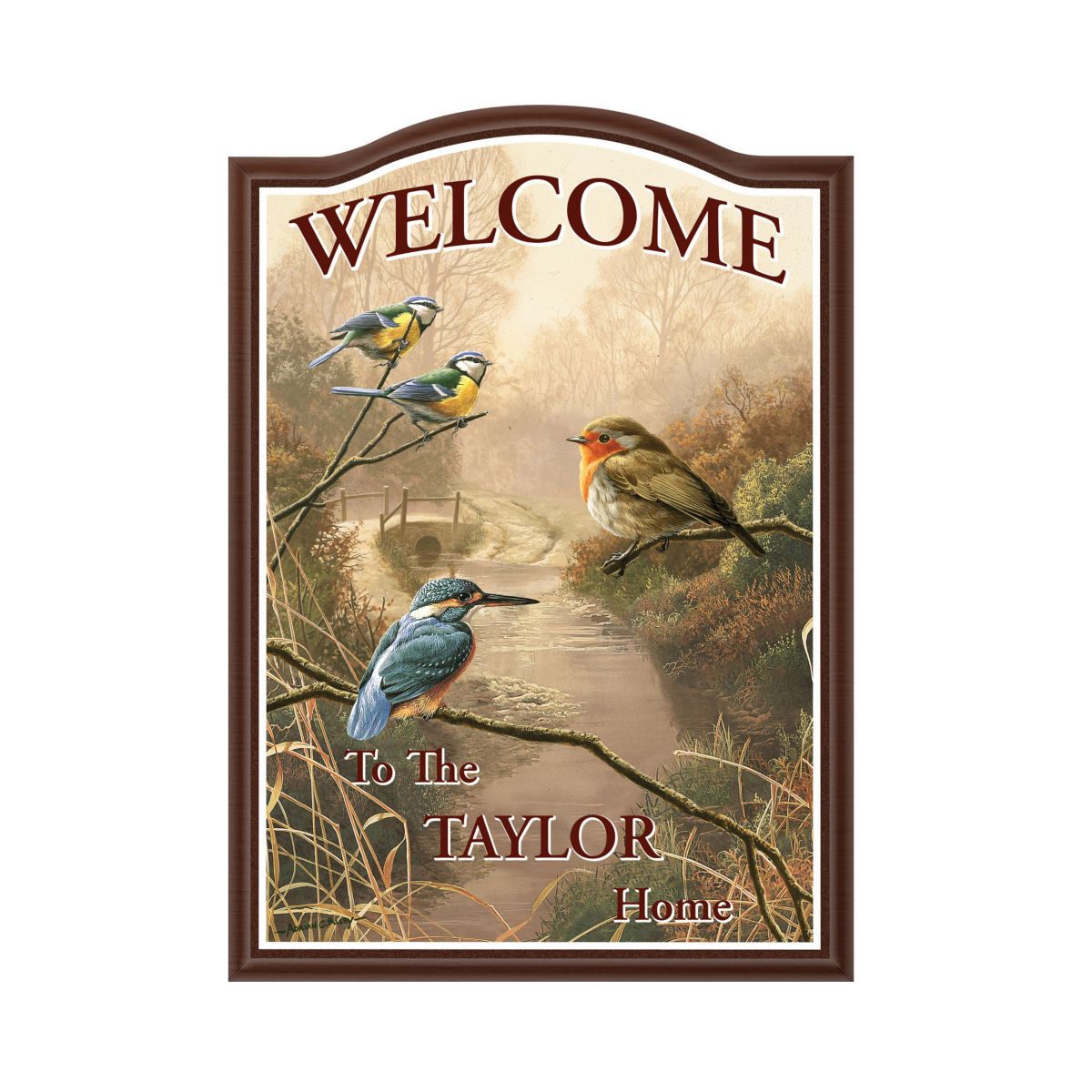 ‘Dawn’s Bright Herald’ Personalised Welcome Sign