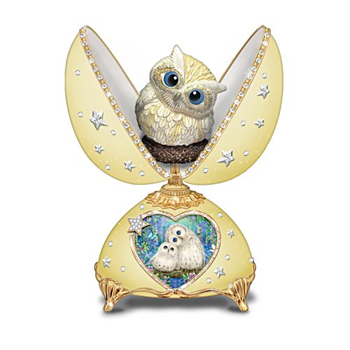 ‘In The Heart Of The Family’ Fabergé-Style Porcelain Musical Egg Ornament