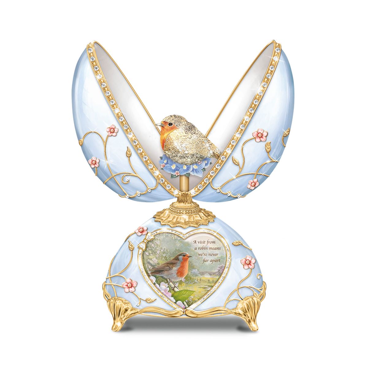 ‘Messenger From Heaven’ Fabergé-Inspired Crystal Musical Egg