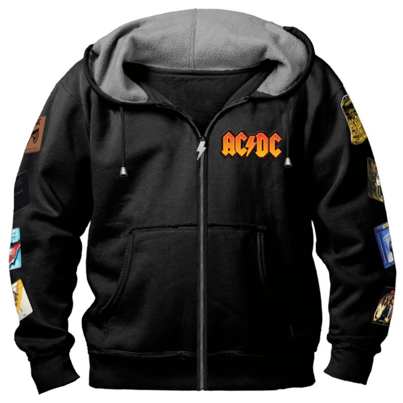 Officially Licensed AC/DC Icon Band Art Men's Hoodie: AC/DC 'Highway To Hell'  Men's Hoodie
