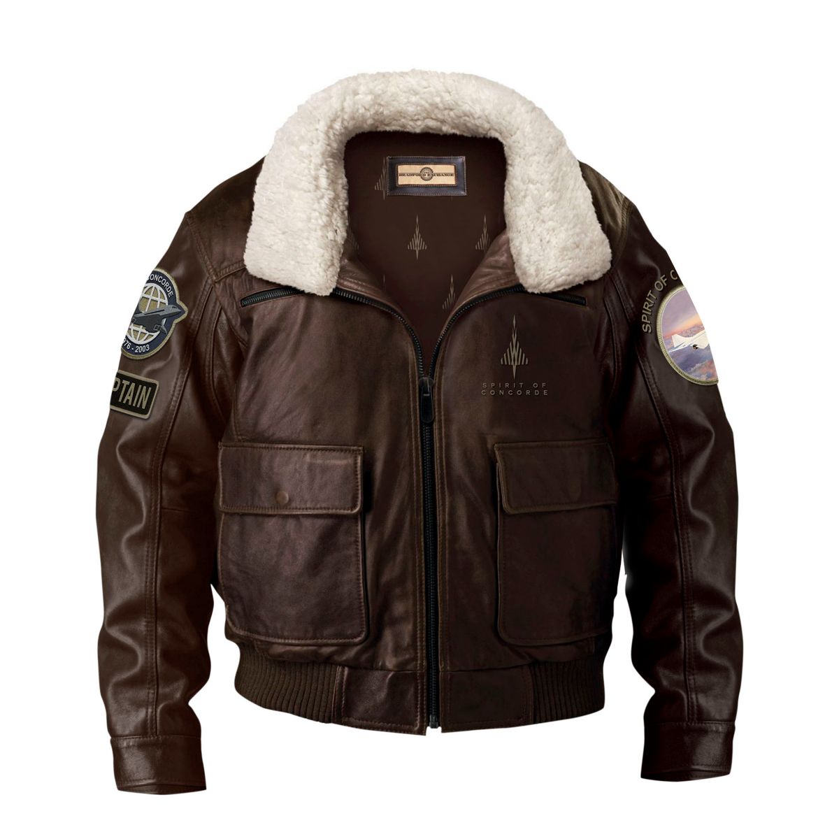 Spirit Of Concorde Men’s Leather Jacket