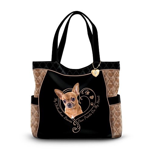 'Paw Prints On My Heart' Chihuahua Bag