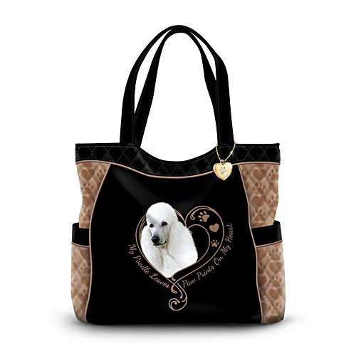'Paw Prints On My Heart' Poodle Bag