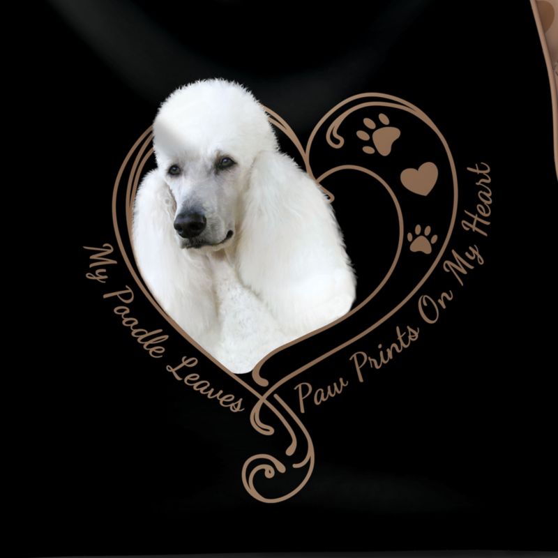Poodles Dogs Pets Canine Portrait Art Ladies' Bag: 'Paw Prints On