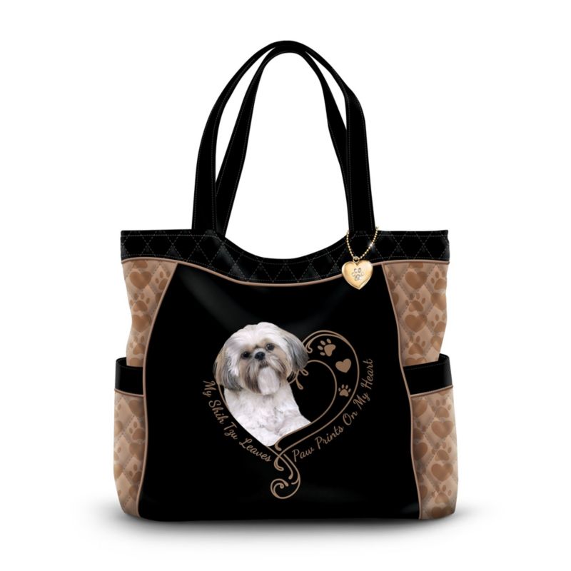 'Paw Prints On My Heart' Shih Tzu Bag