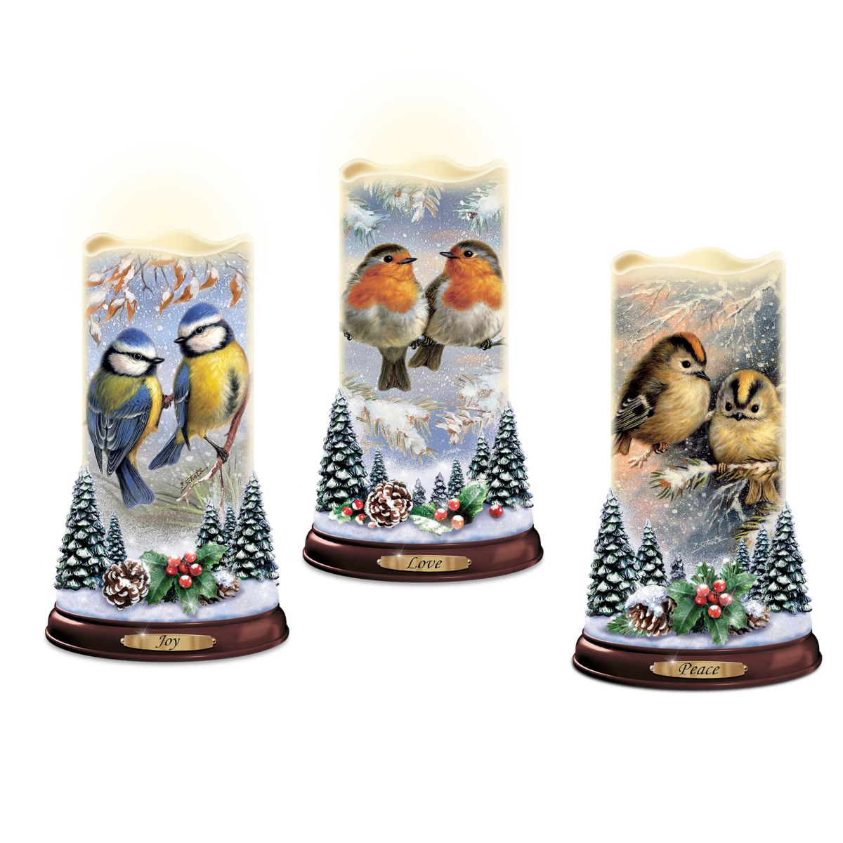Jürgen Scholz 'Whirling Winter Magic’ LED Projector Candle Collection