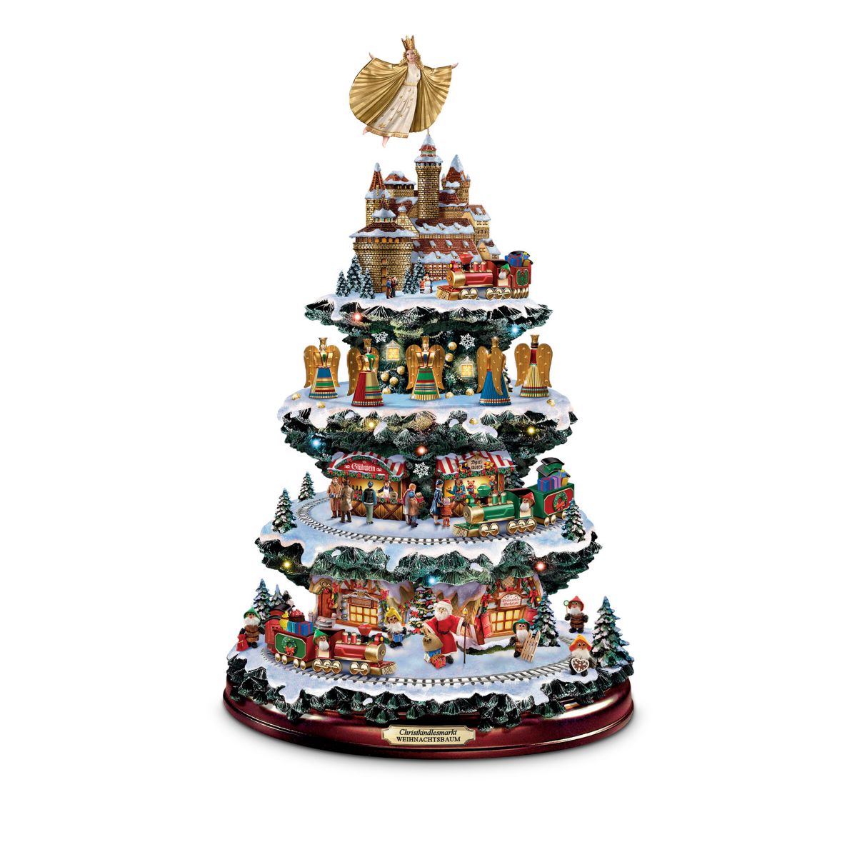 Christmas Market Rotating Tabletop Tree