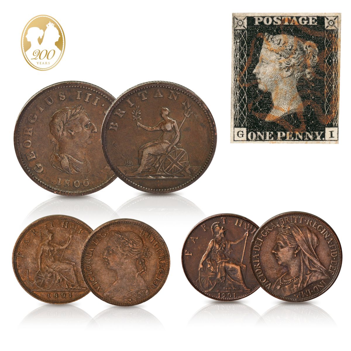 The Penny Black Stamp & Coin Set
