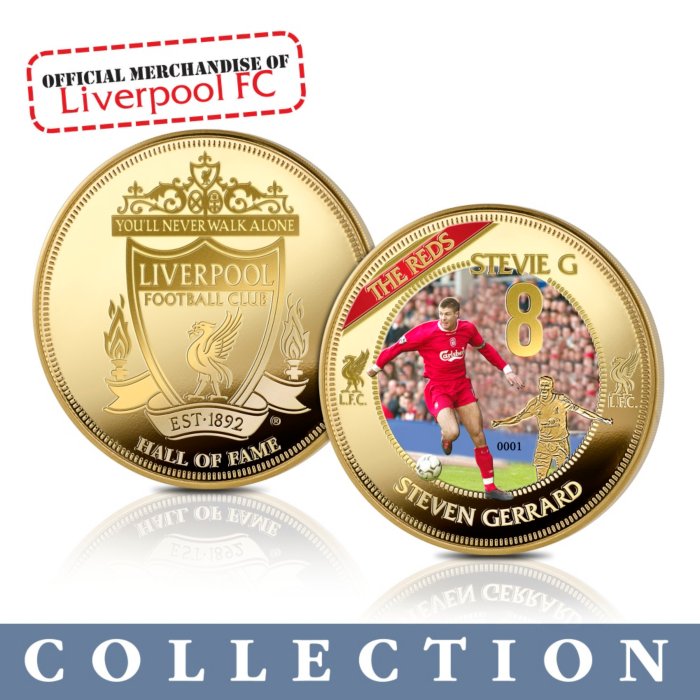 Liverpool FC Gold Coin 18//19 LFC Official