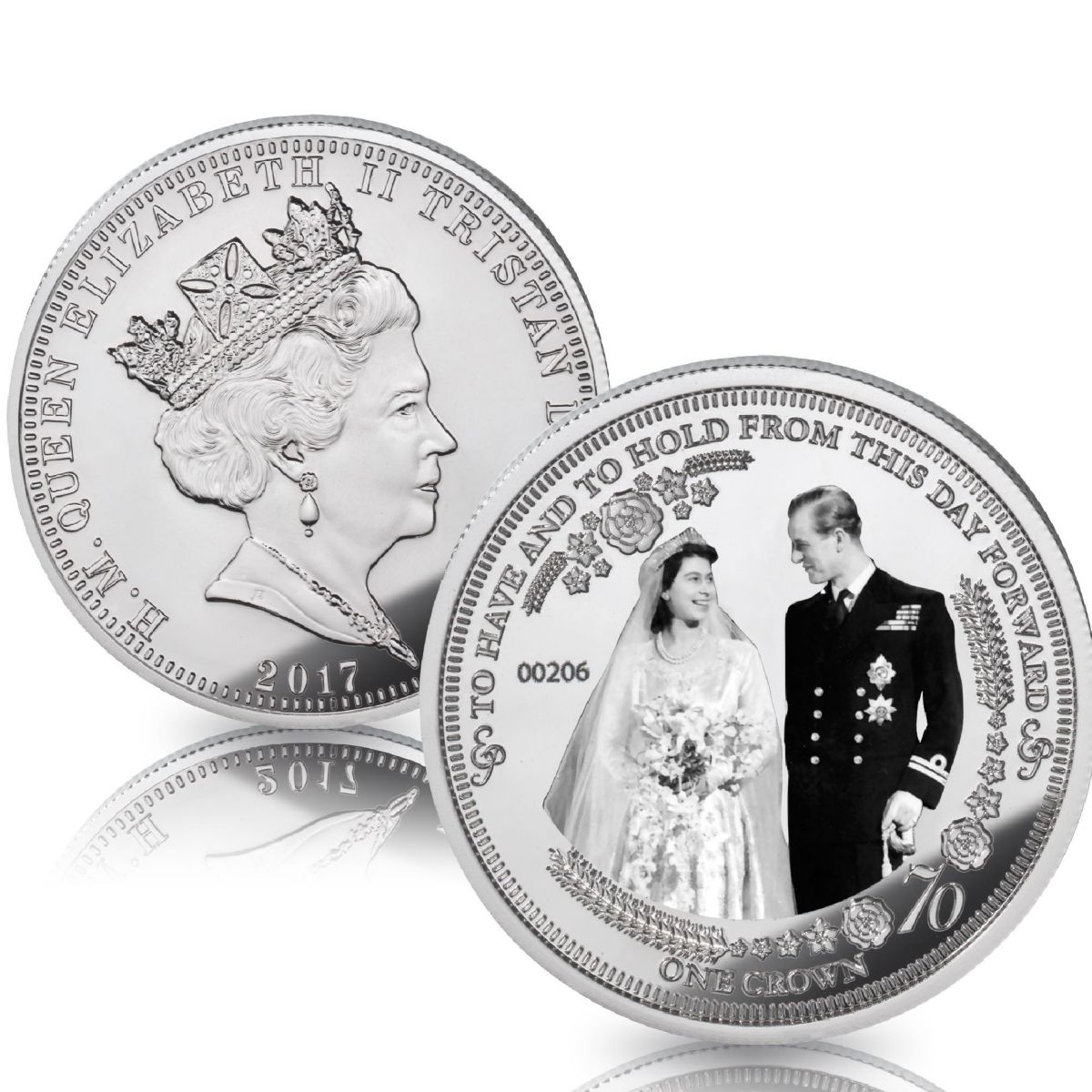 The Royal Platinum Wedding Anniversary Photographic Crown