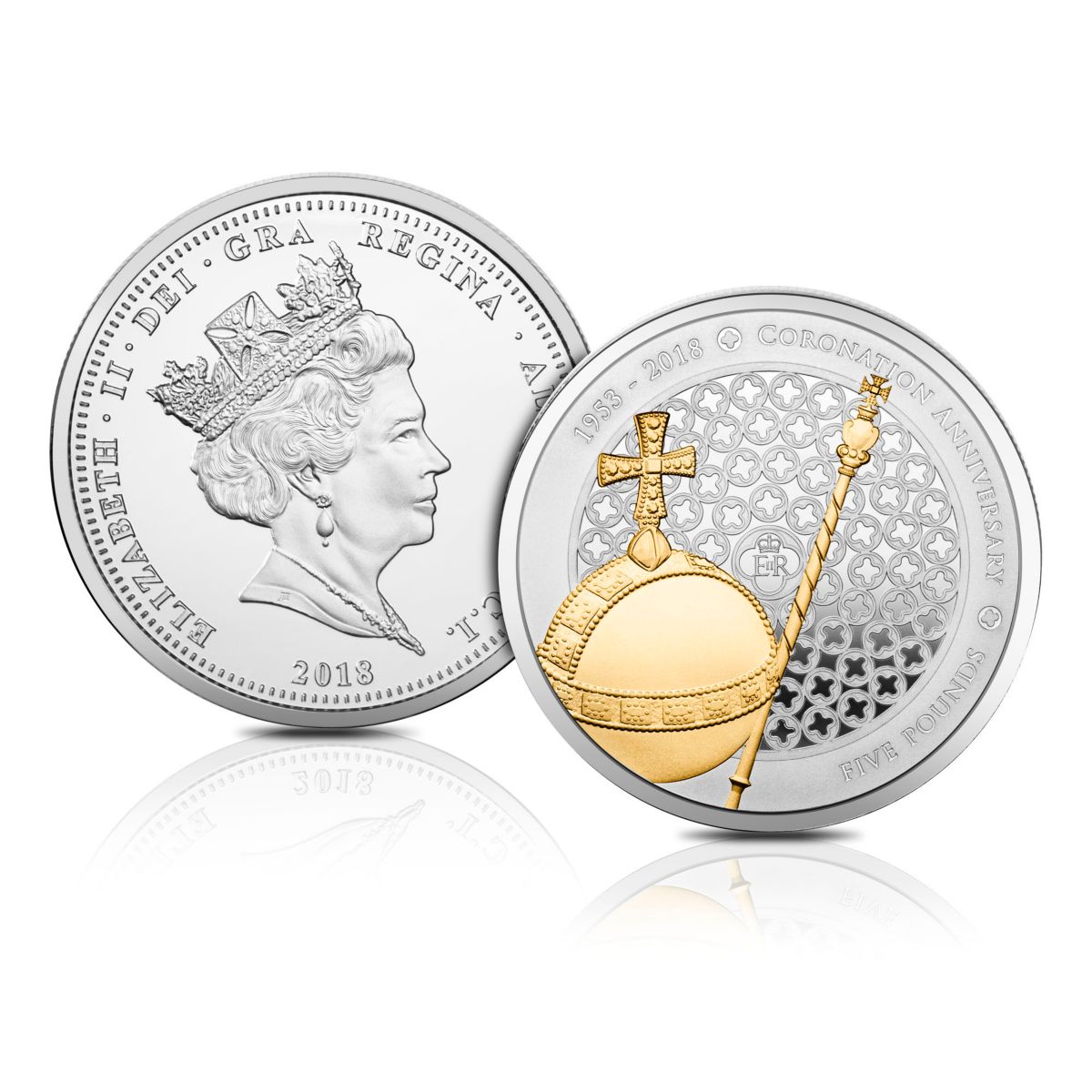 The Queen’s Sapphire Coronation Jubilee £5 Coin