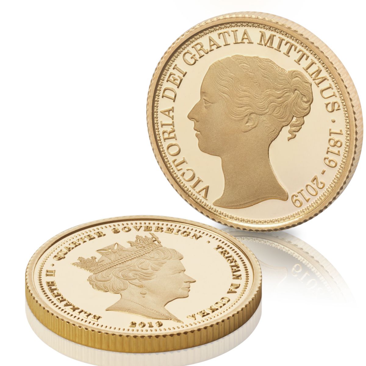 The Queen Victoria Bicentenary Gold Quarter Sovereign - uniquely numbered proof edition