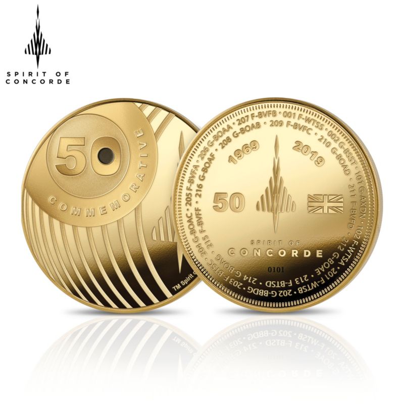 Spirit of the Concorde 65mm 50th Anniversary Commemorative