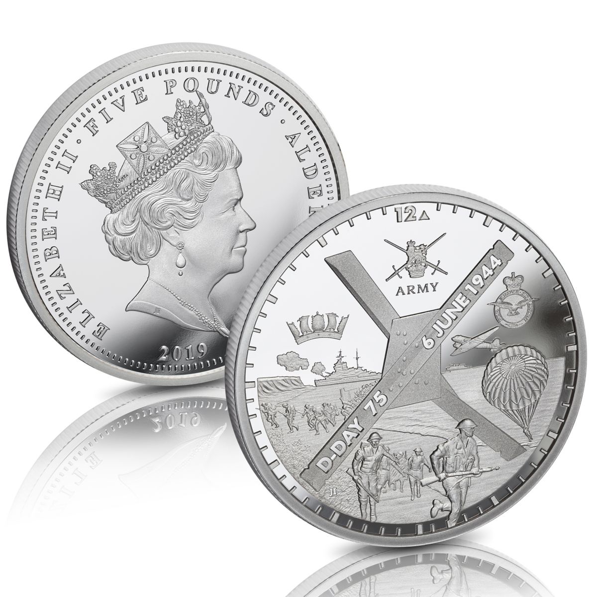 The D-Day 75th Anniversary £5 Coin - officially licensed by the Ministry of Defence