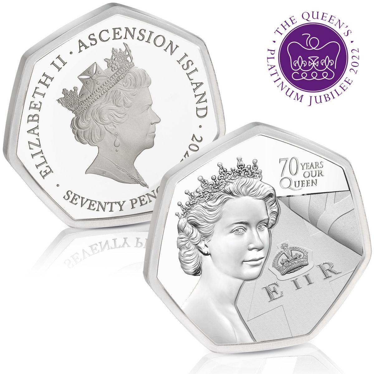 The Queen Elizabeth II Platinum Jubilee 70p Coin