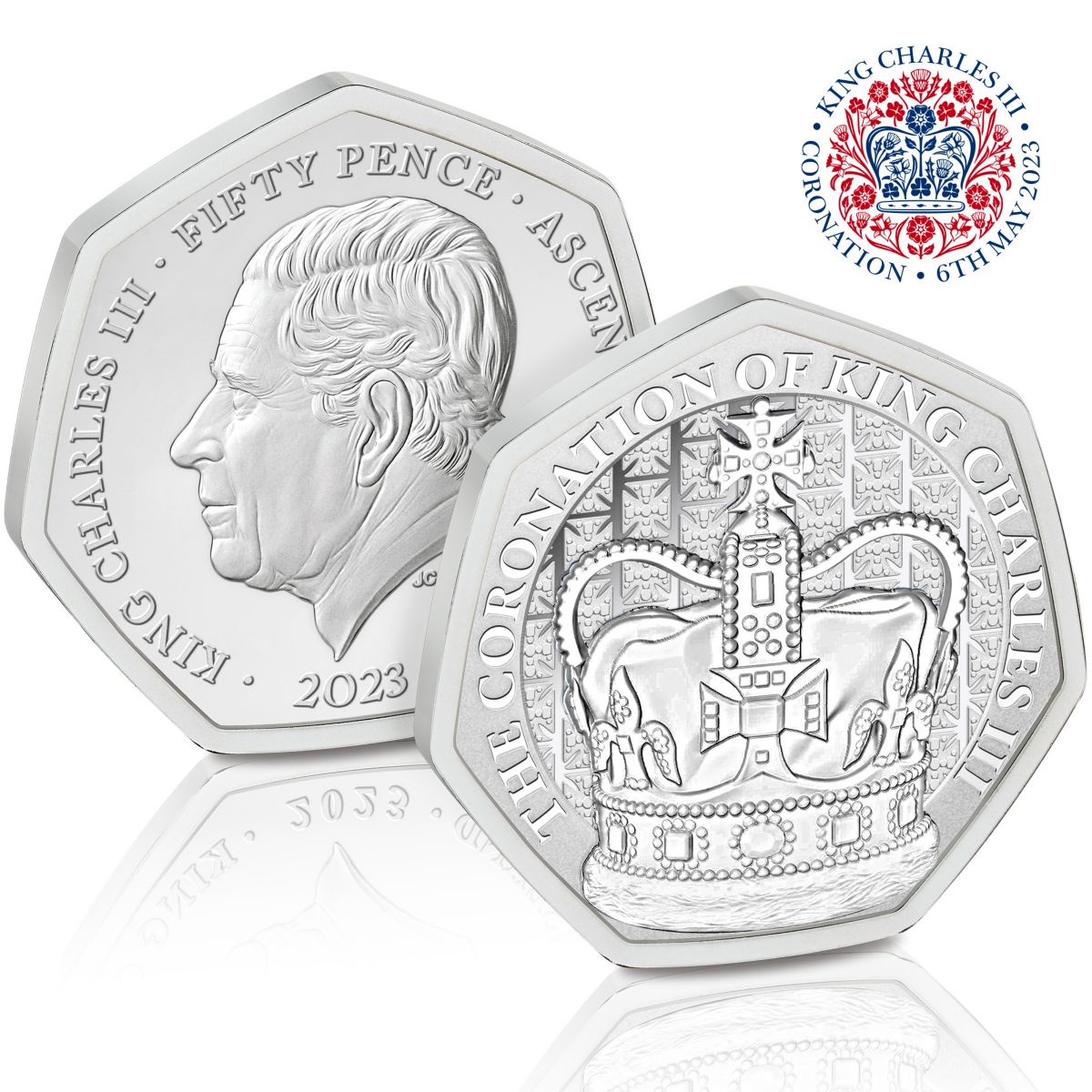 The King Charles III Coronation Proof Fifty Pence Coin