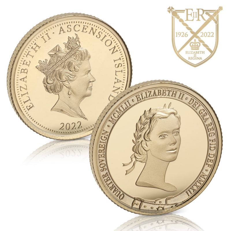 The Queen Elizabeth II Memorial Gold Quarter Sovereign 