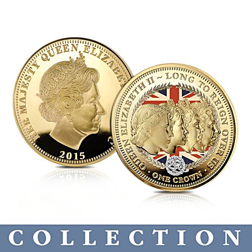 'Crowning Moments Of Queen Elizabeth II' Crown Coin Collection