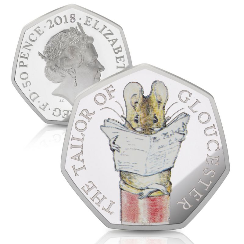 The Tailor of Gloucester 2018 UK Silver Proof Fifty Pence Coin