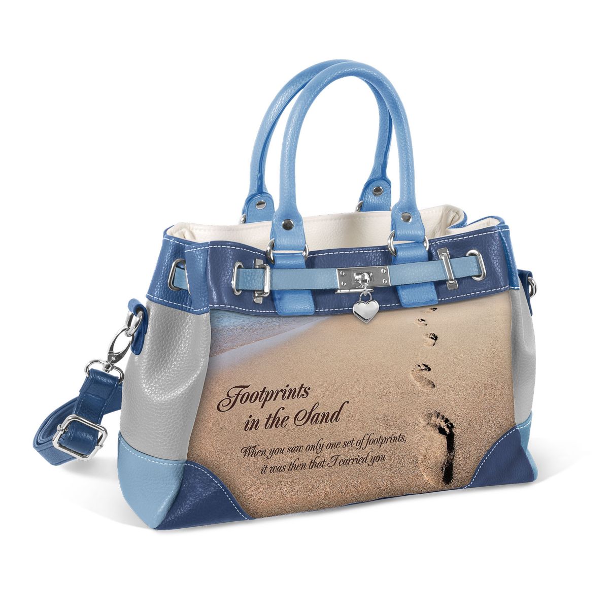 ‘Footprints In The Sand’ Ladies’ Handbag