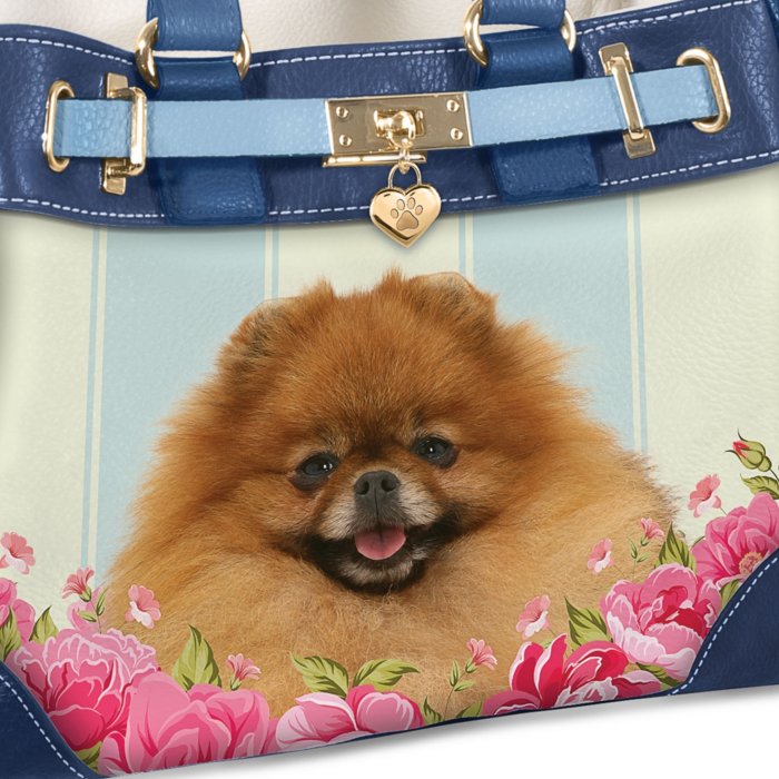 Handbags Shoulder Bag for Gym Travel Picnic Beach Stylish Pom Pomeranian Dog Women’s Tote Bag