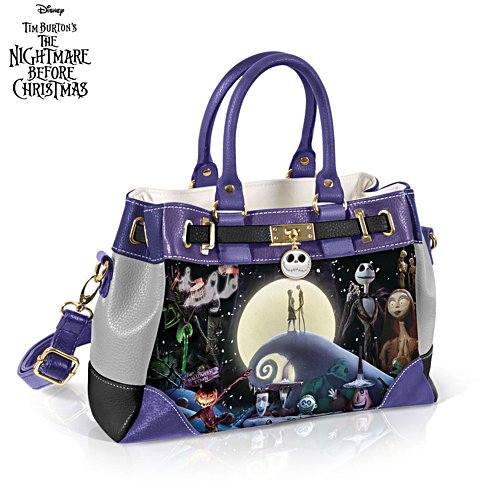 Disney Tim Burton The Nightmare Before Christmas ‘Love Is Eternal’ Fine Art Handbag