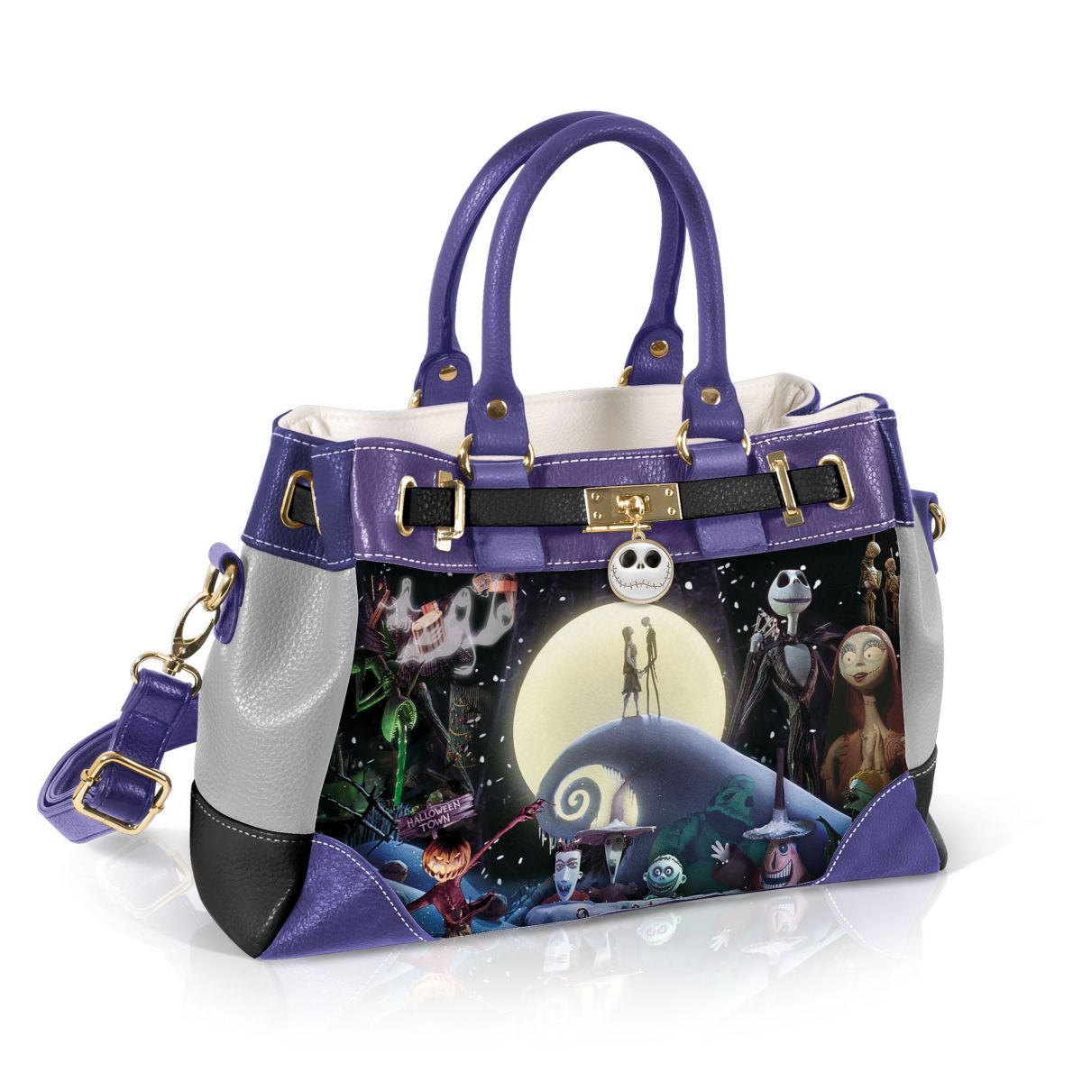 Disney Tim Burton's The Nightmare Before Christmas ‘Love Is Eternal’ Fine Art Handbag