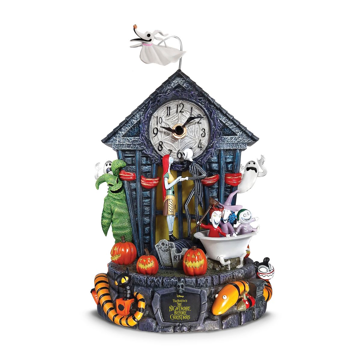 Disney Tim Burton's The Nightmare Before Christmas Centrepiece 30th Anniversary Clock
