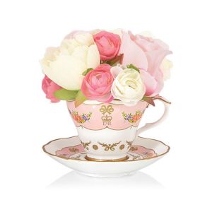 ‘Queen’s Royal Bouquet’ Teacup And Saucer Ornament