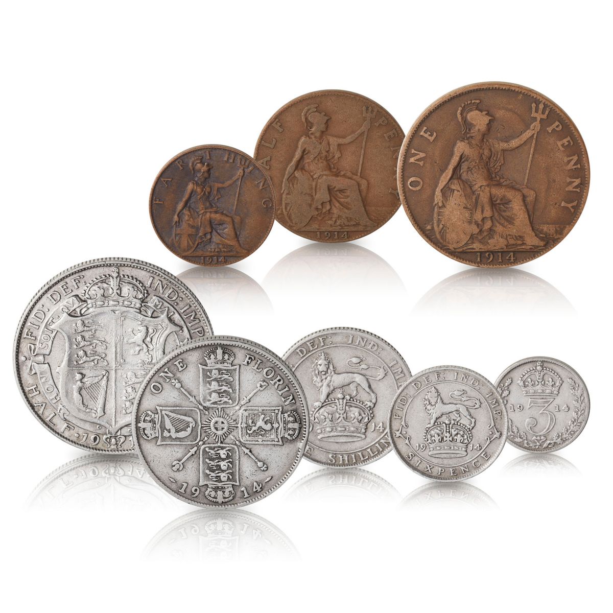 The First World War British Coin Set