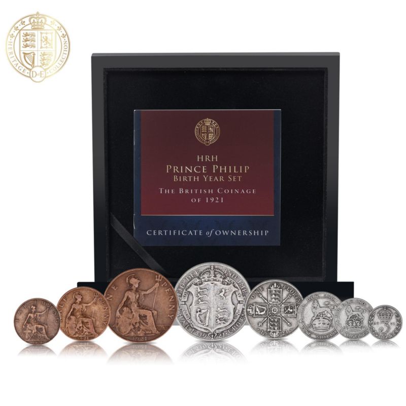 The Prince Philip Birth Year British Coin Set