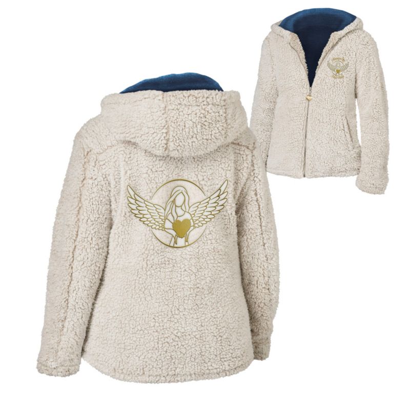 ‘Golden Angel Embrace’ Ladies’ Sherpa Fleece Jacket