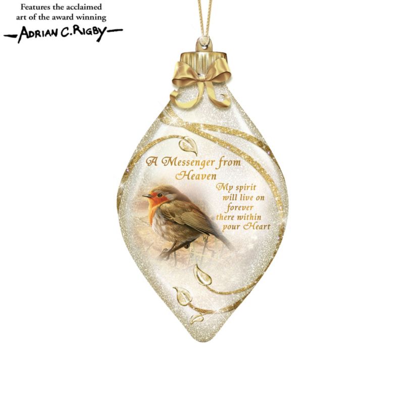 &#039;Messenger Of Love’ Illuminated Christmas Ornament