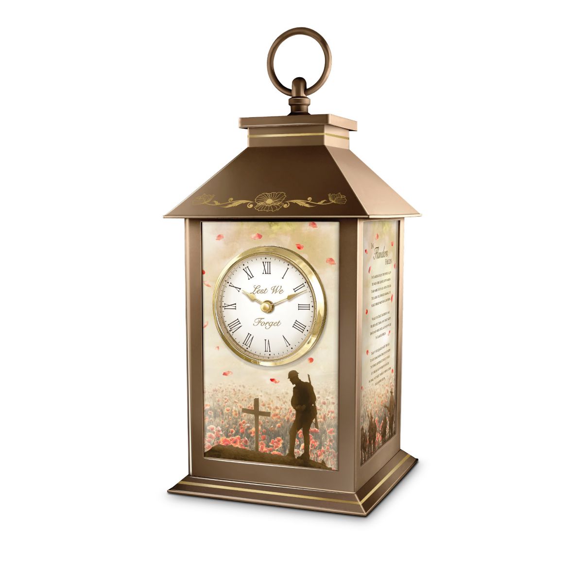 ‘Lest We Forget’ Illuminated Lantern Clock
