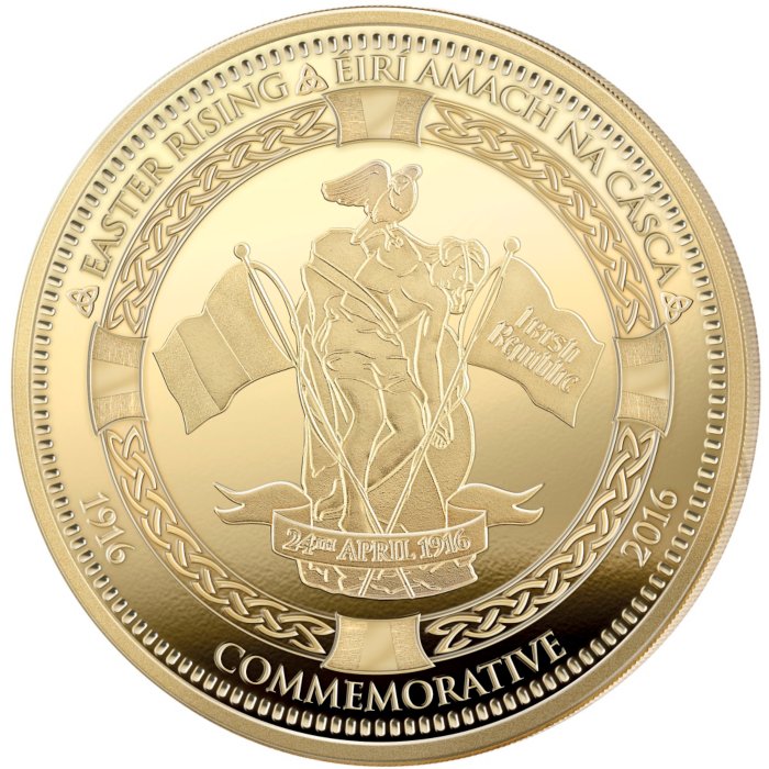 1916 Commemorative Gold Coin Irish Republican 1916 Easter Rising Centenary 