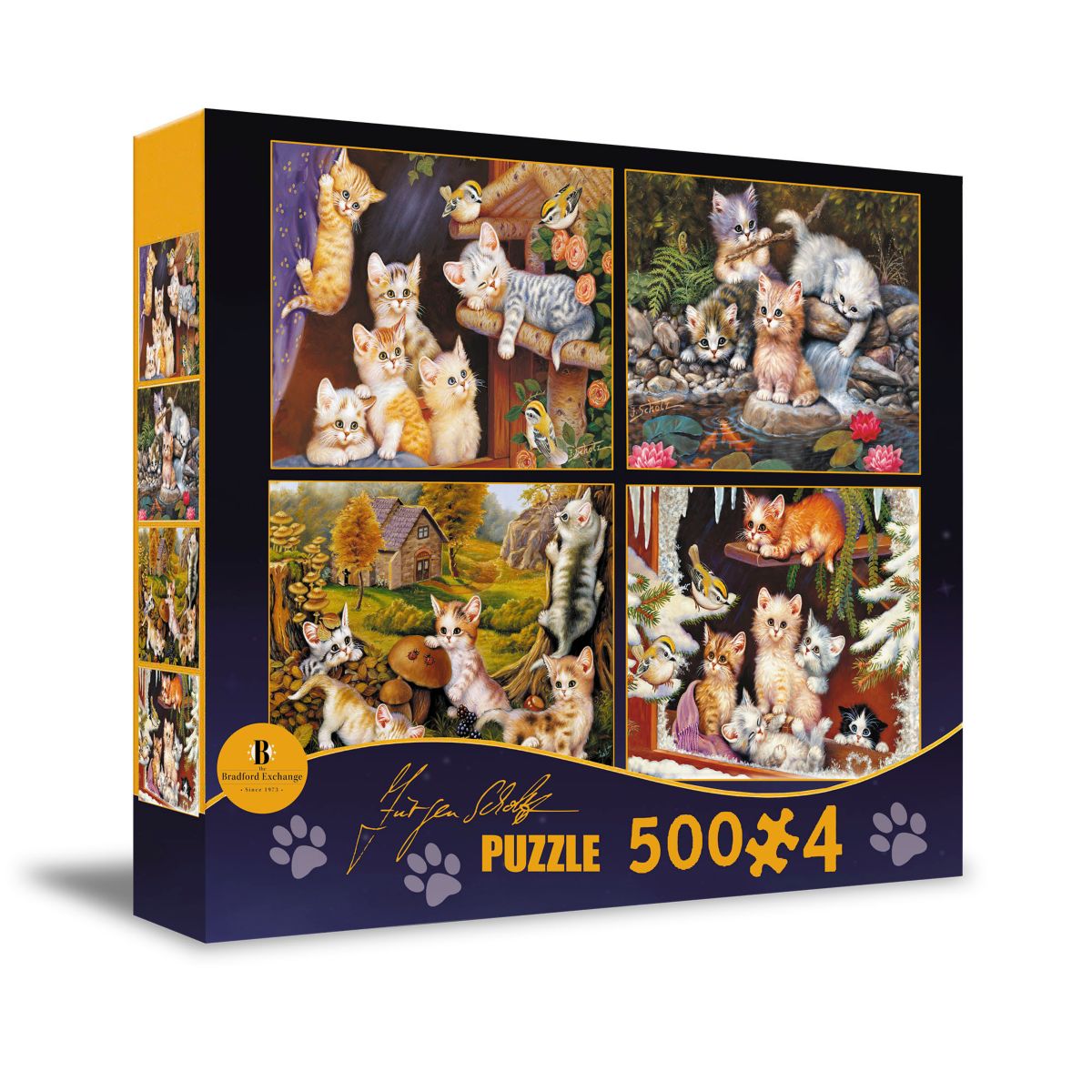 Jürgen Scholz ‘Seasons Kitten’ Puzzle Set