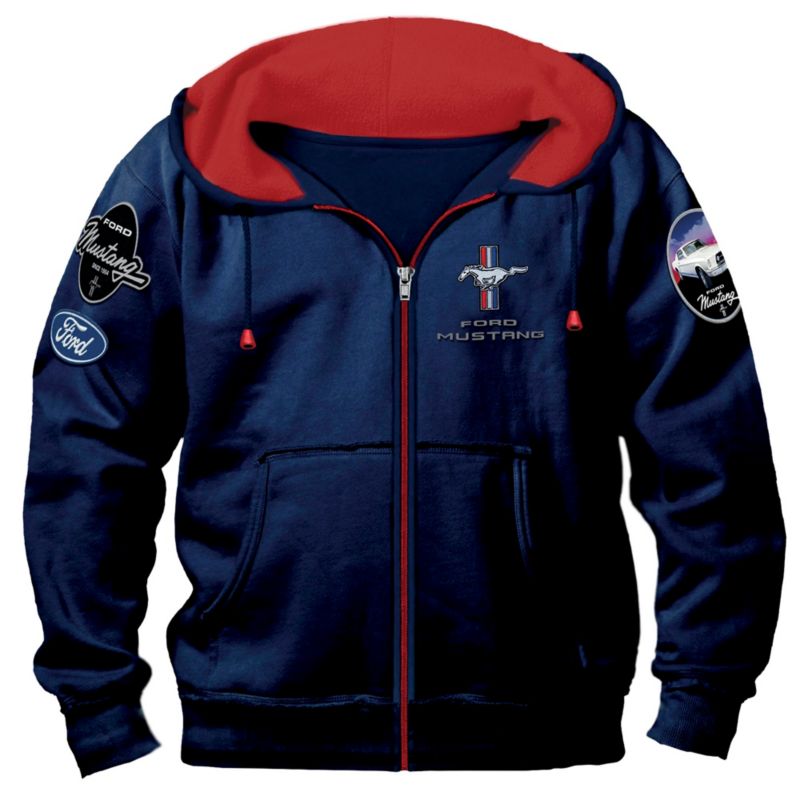 Officially Licensed Ford Mustang Men's Hoodie Apparel: 'Ford