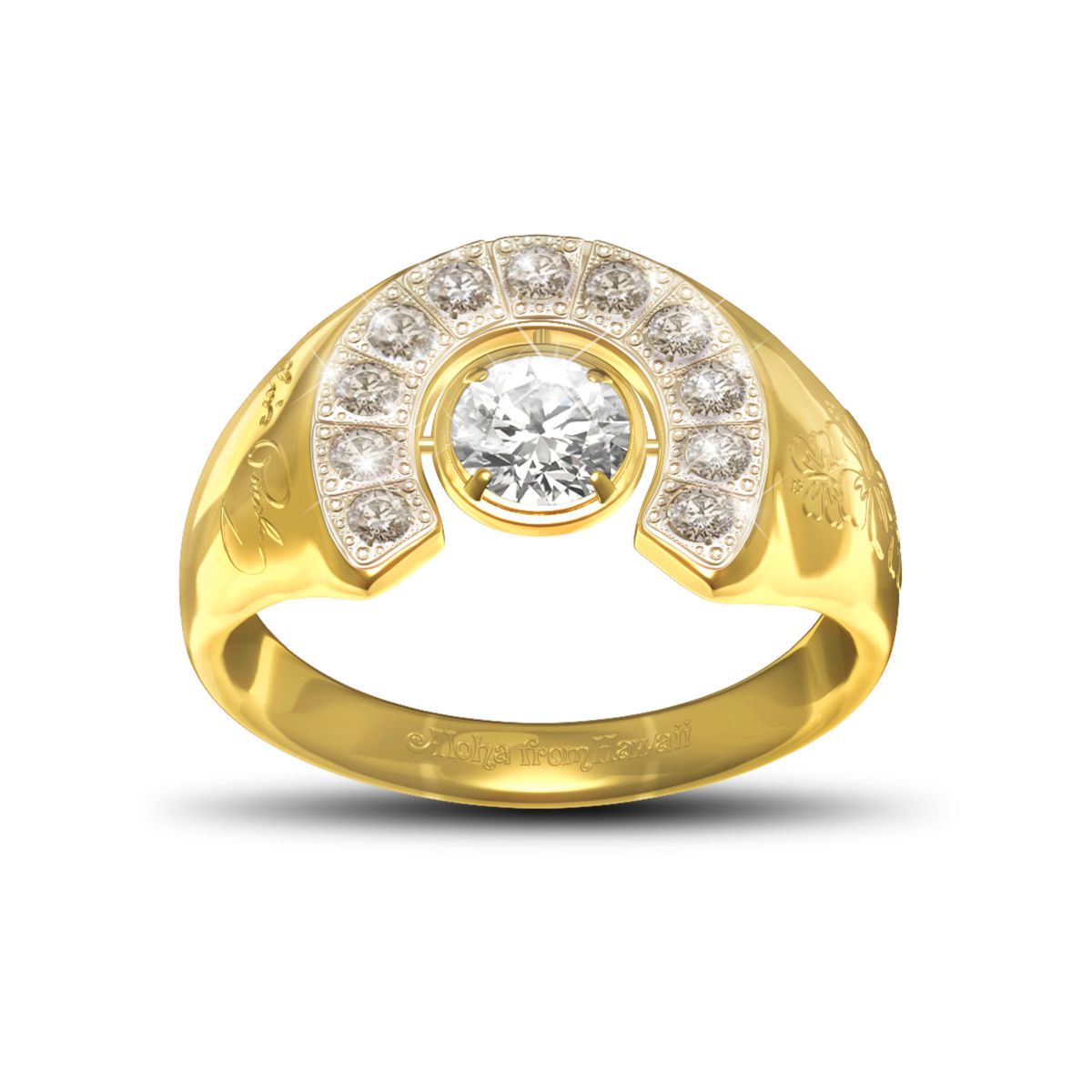 Elvis Presley 'Aloha' Crystal Ladies' Ring