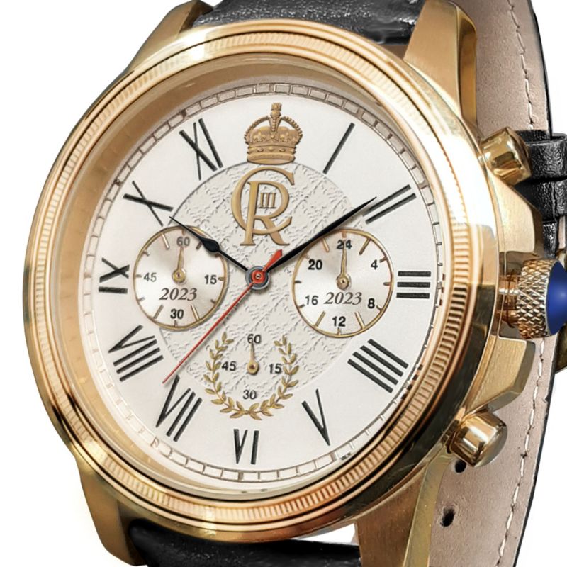 Royal King Charles III Coronation Stainless Steel Gold-Plated