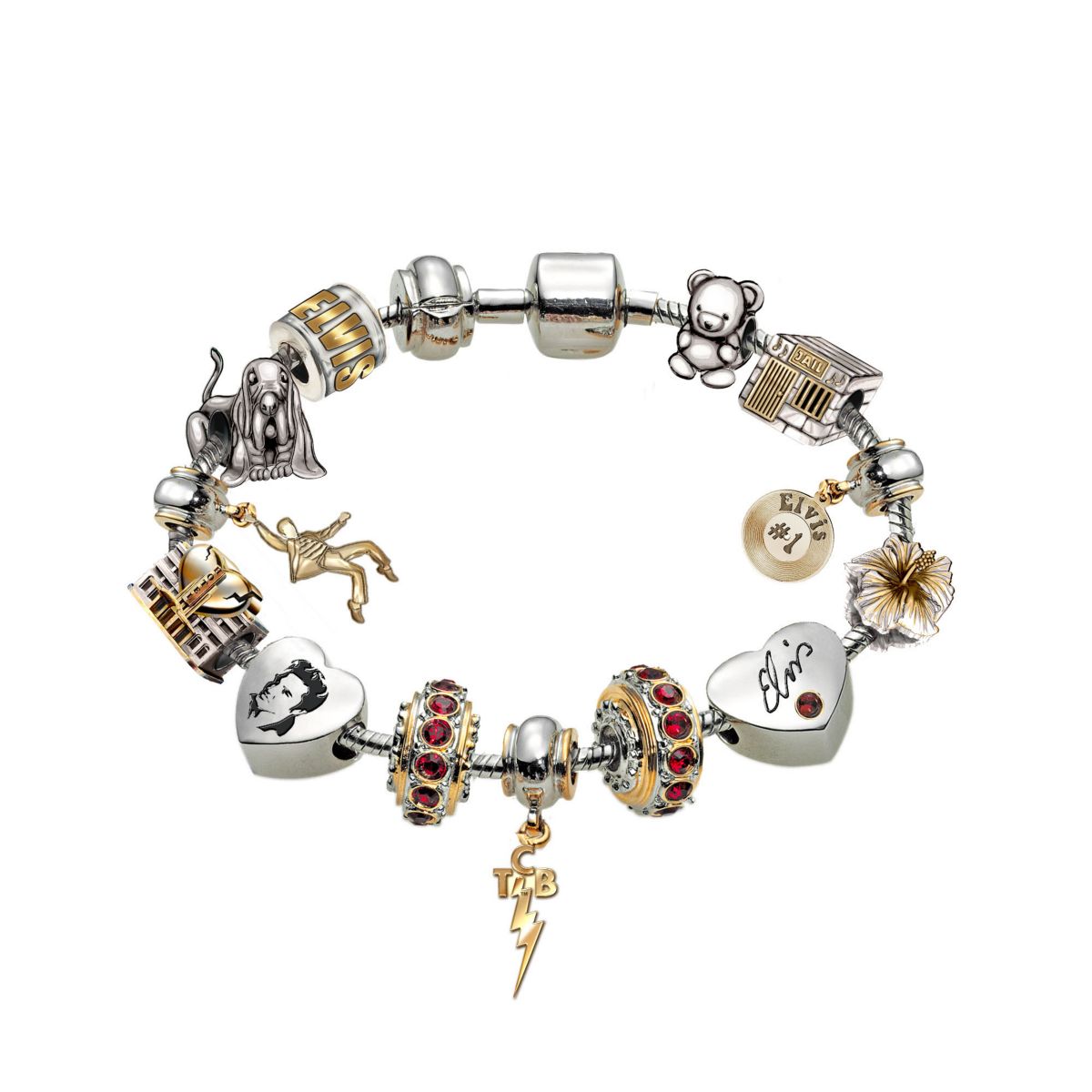'Legend Of Elvis ' Charm Bracelet