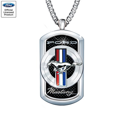 Ford Mustang Stainless Steel Men's Dog Tag