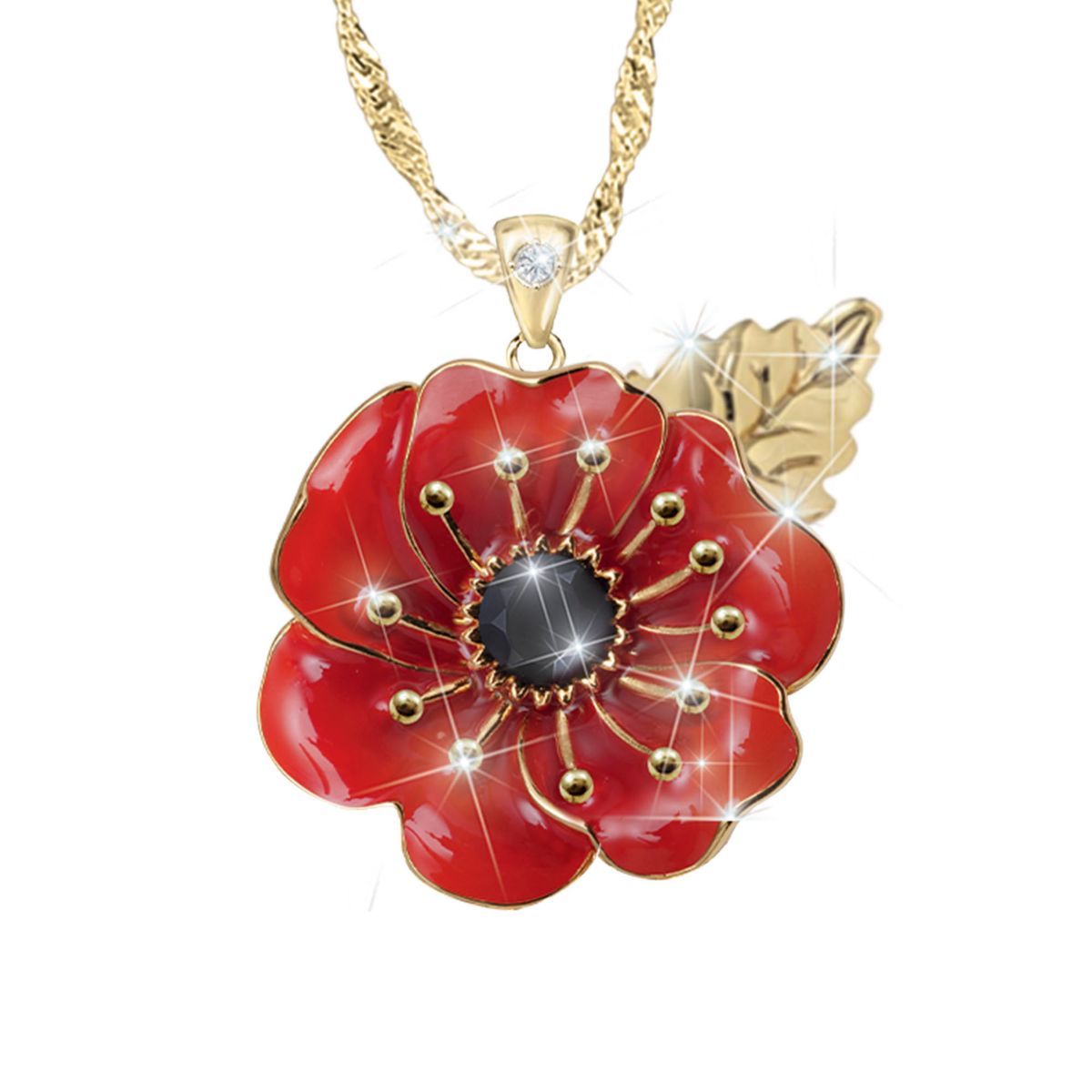 Lest We Forget Poppy Pendant