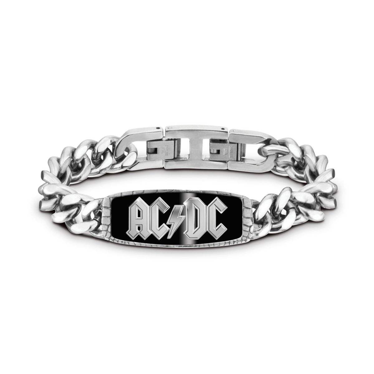AC/DC 'Back In Black' Men’s Rock Wristband