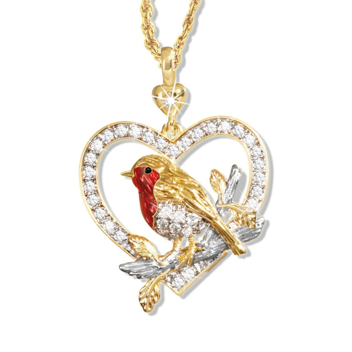 'Jewel Of Nature' Robin Pendant