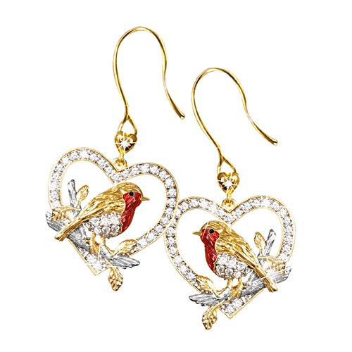 'Jewel Of Nature' Diamond Robin Earrings