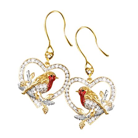 robin earrings jewel nature diamond necklace pendant views gold swarovski locket pearl